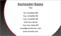 Bartender Business Card